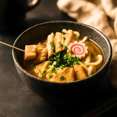 꼬치 어묵 우동