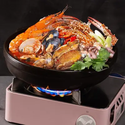 韩式海鲜锅 (辣汤)
